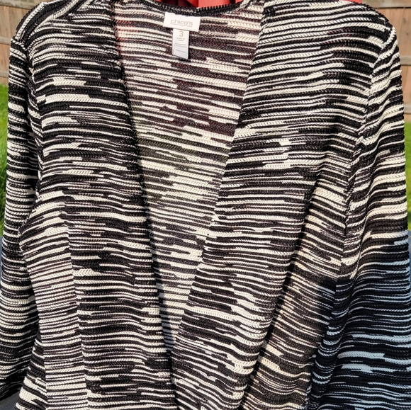 Chico's Casual Long Lightweight Cardigan ~ Multi-Season ~ GUC ~ FINAL PRICE - Picture 11 of 12